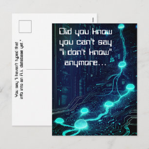 Postal Festiva Esenciales de A.I. Poder de las bases de datos int