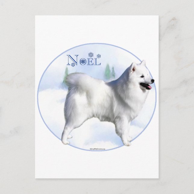 Postal Festiva Eskimo Dog Noel (Anverso)