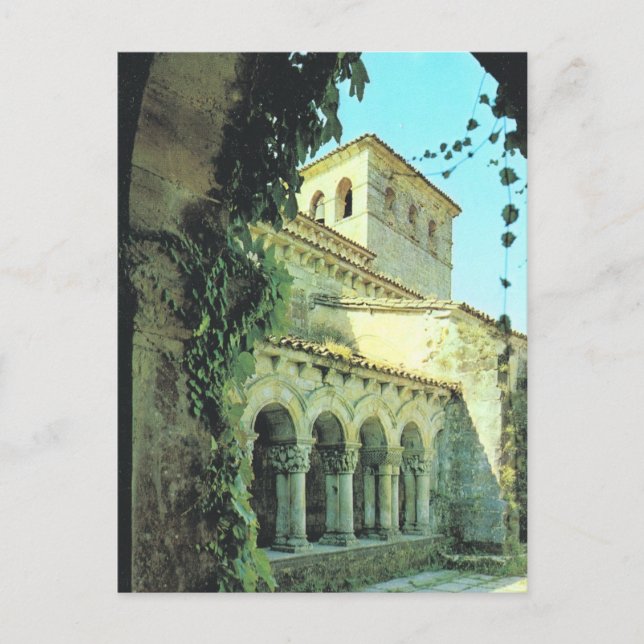 Postal Festiva España Vintage, Santillana del Mar, Santander (Anverso)