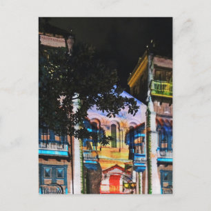 Postal Festiva Espectáculo de luz navidades en Medellín Colombia