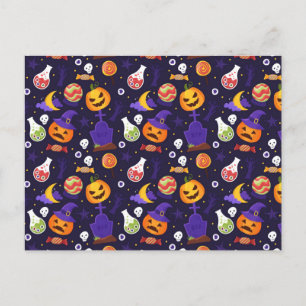 Postal Festiva Espectáculo espeluznante: El espíritu de Halloween