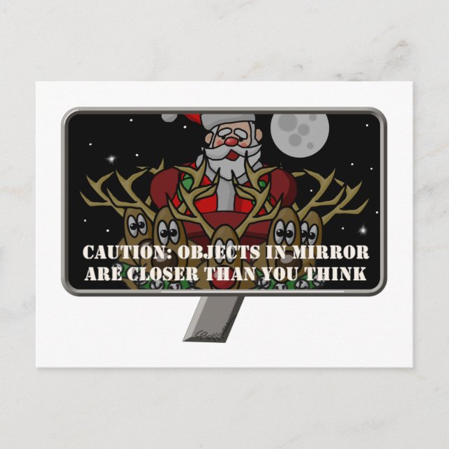 Postal Festiva Espejo de navidades (Anverso)