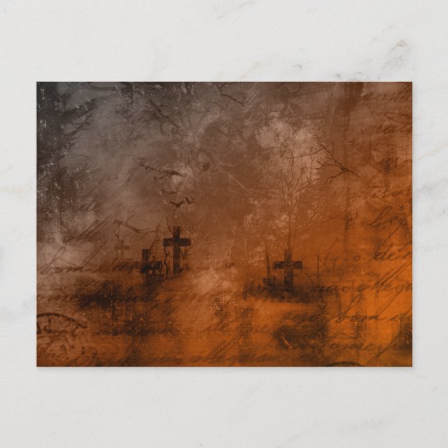 Postal Festiva Espeluznante Antigüedad con aspecto de marrón Ceme (Anverso)