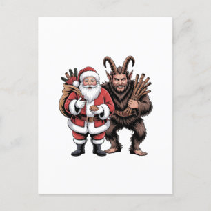 Postal Festiva Espeluznantes Navidades de Noel Krampus