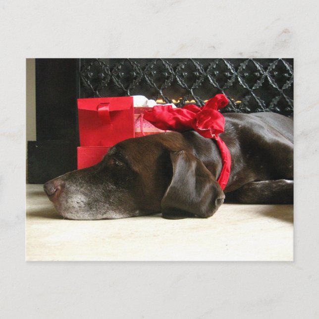 Postal Festiva esperando a santa (Anverso)