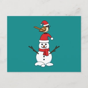 Postal Festiva Espuma suave en Snowman