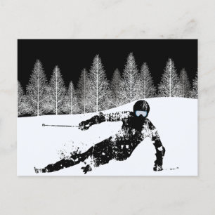 Postal Festiva Esquiador Pro, Esquí Snowboard