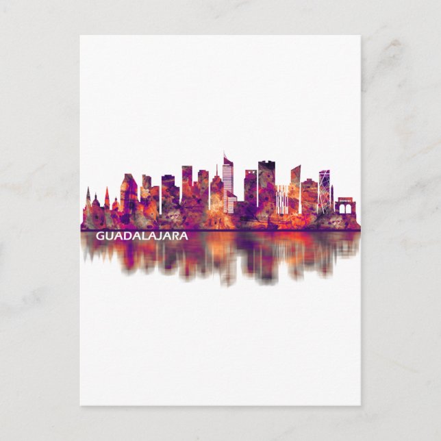 Postal Festiva Esquina de Guadalajara México (Anverso)