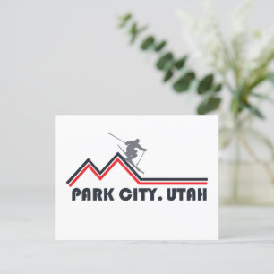 Postal Festiva Estación de esquí de Utah