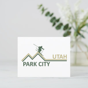 Postal Festiva Estación de esquí de Utah