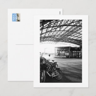 Postal Festiva Estación de tren de Halle, Bélgica