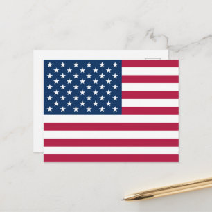 Postal Festiva Estados Unidos de América bandera patriótica USA
