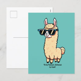 Postal Festiva Este drama de Llama es una verdadera pose peculiar