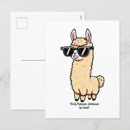 Postal Festiva Este drama de Llama es una verdadera pose peculiar