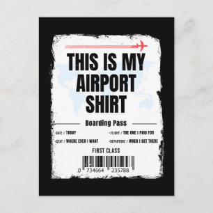 Postal Festiva Este es mi viaje en familia de camisetas al aeropu