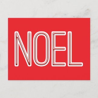 Postal Festiva Estilo de tubo Noël