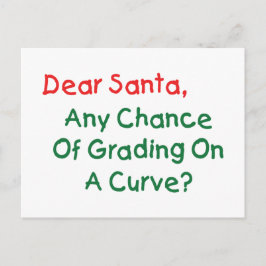 Postal Festiva ¿Estimado grado de Santa en una curva? Letra de