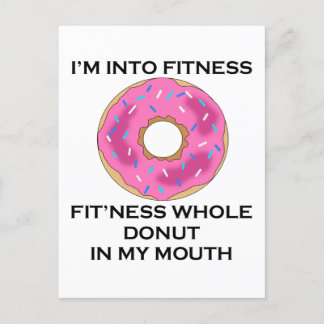 Postal Festiva Estoy en forma de donut