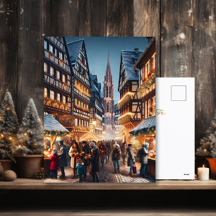 Postal Festiva Estrasburgo, Mercado de Navidades de Francia
