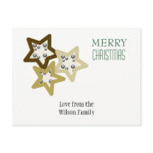 Estrellas de vacaciones doradas