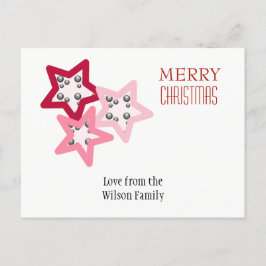 Postal Festiva Estrellas Navideñas