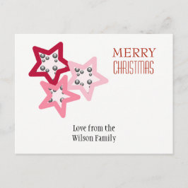 Postal Festiva Estrellas Navideñas