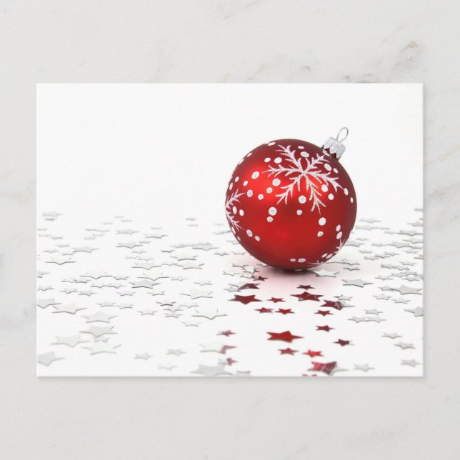 Postal Festiva Estrellas navideñas de navidades (Anverso)