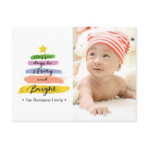 Estroques de color de agua, árbol de Navidad, estr