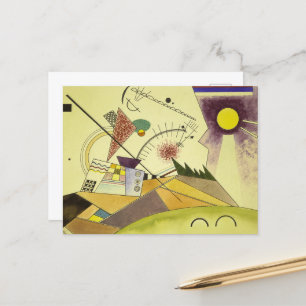 Postal Festiva Estudio para Bewegte Ruhe de Wassily Kandinsky
