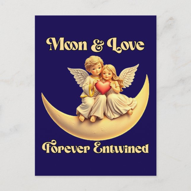 Postal Festiva Eternal Love on a Crescent Moon (Anverso)