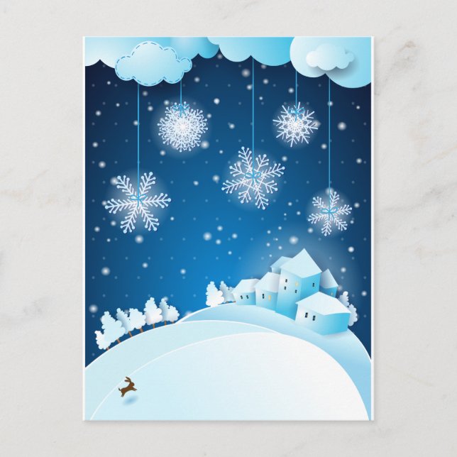 Postal Festiva Eve navidades (Anverso)