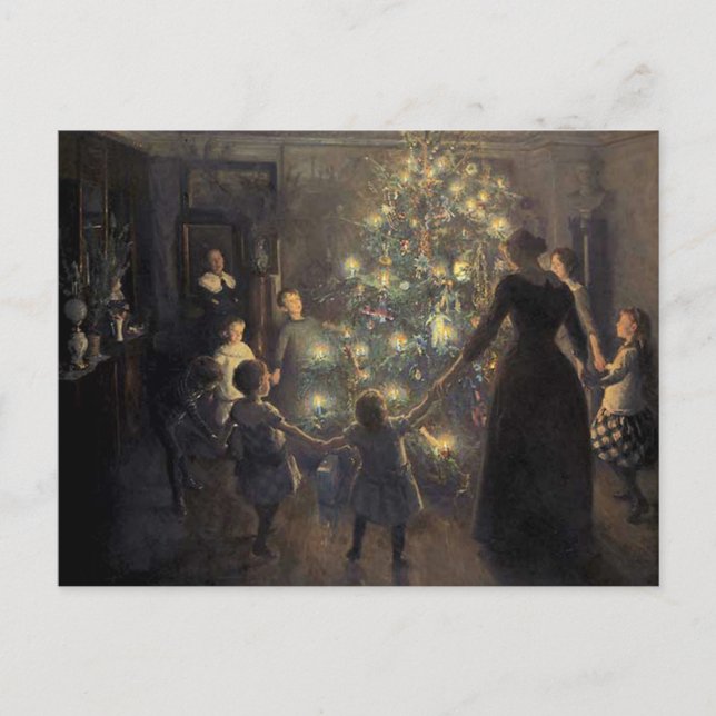 Postal Festiva Eve navidades (Anverso)