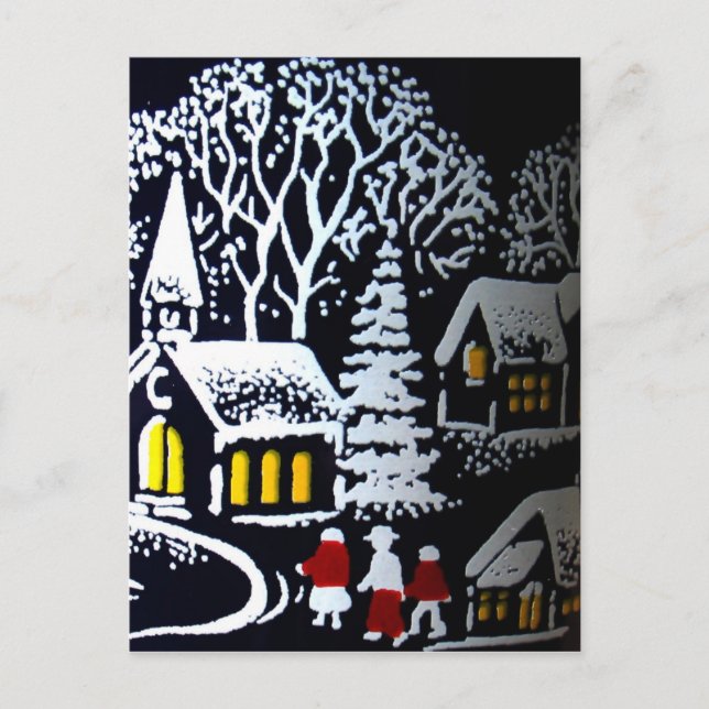 Postal Festiva Eve navidades (Anverso)