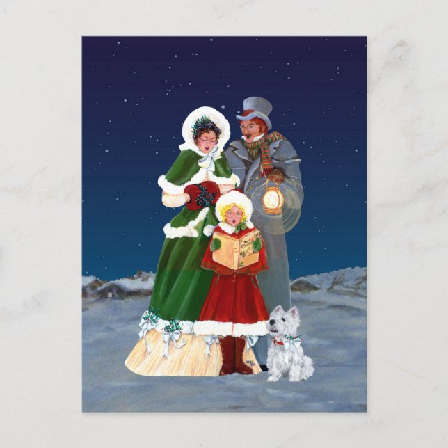 Postal Festiva Eve navidades (Anverso)