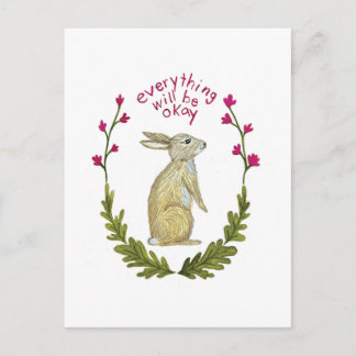 Postal Festiva Everything Will Be Ok Postcard