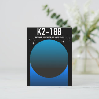 Postal Festiva exoplaneta K2-18b