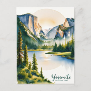 Postal Festiva Explore el Parque Nacional Yosemite: El majestuoso
