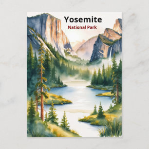 Postal Festiva Explore el Parque Nacional Yosemite: El majestuoso