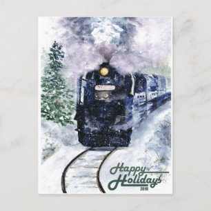 Postal Festiva Expreso del Norte de Felices Fiestas