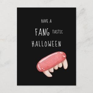 Postal Festiva Fang-tástico Halloween   Colmillos de vampiro espe