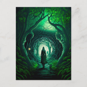 Postal Festiva Fantasía oscura del Día de San Patricio