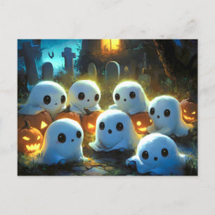 Postal Festiva Fantasma de Halloween