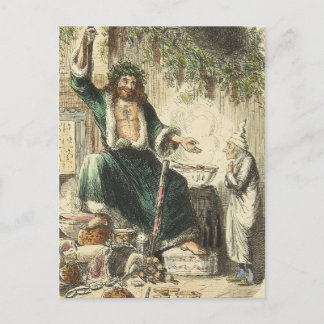 Postal Festiva Fantasma del presente navideño