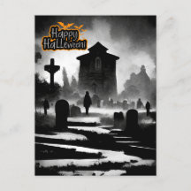 Fantasma Día de Halloween en Graveyard