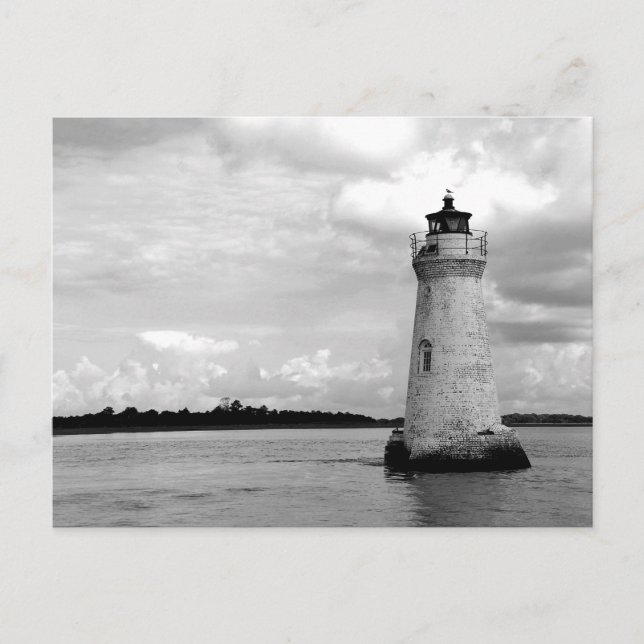 Postal Festiva Faro Cockspur Isla Tybee, Georgia (Anverso)
