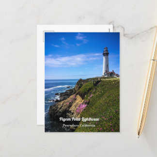 Postal Festiva Faro de puntos de pichón Calfifornia