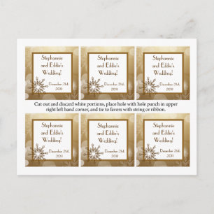 Postal Festiva Favorecer etiquetas Navidades Desenfoque de cobre