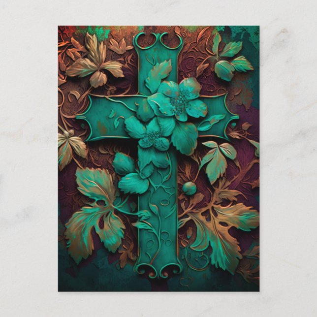 Postal Festiva Fe Eterna - Una eterna travesía de Verdigris (Anverso)