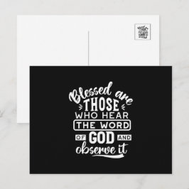 Postal Festiva Fe y Obediencia – Escritura Inspiradora