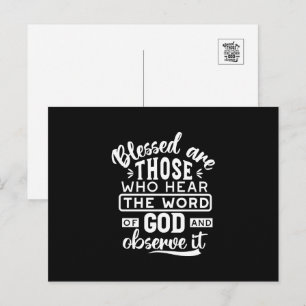 Postal Festiva Fe y Obediencia – Escritura Inspiradora